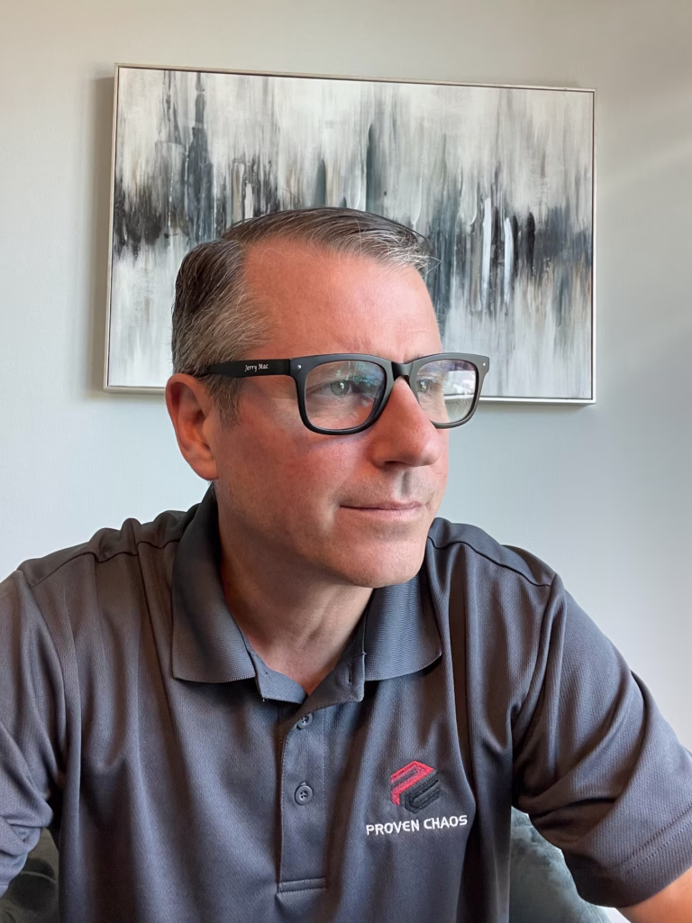 Jerry Macnamara in a ProvenChaos polo